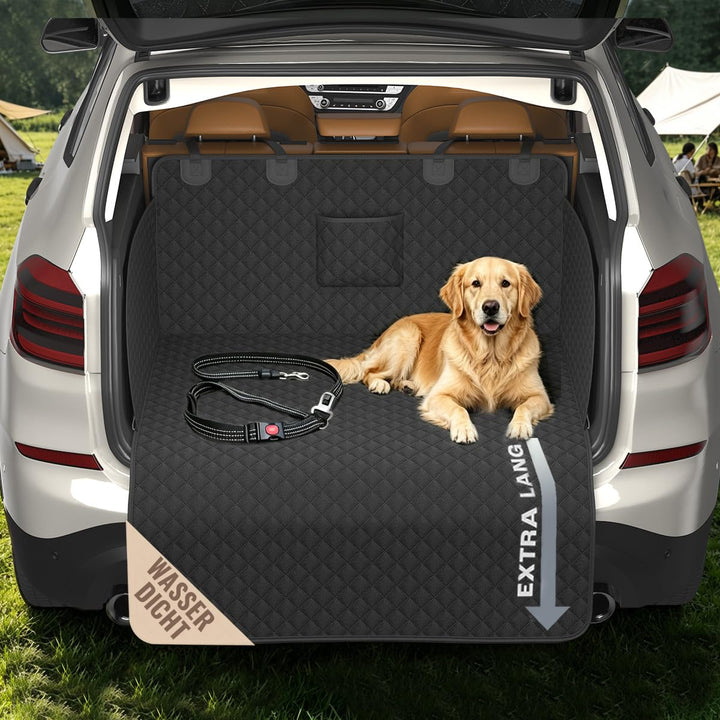 Kofferraumschutz Hund, Hundedecke Auto Kofferraum gesteppt mit Seiten- und Ladekantenschutz, Univers