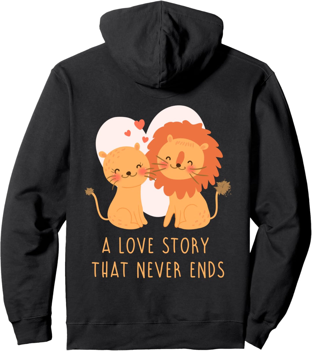 Verliebtes Paar Liebespaar Liebe Löwen Partner Look Outfit Pullover Hoodie