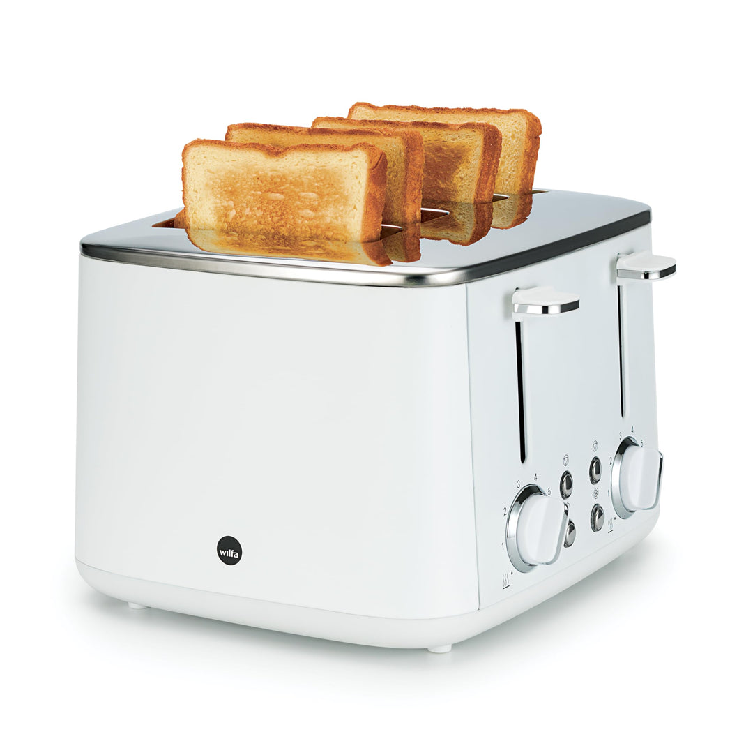 Wilfa Toaster FAMILY I 1.600 W I 7 Bräunungsstufen I 4 Toasts gleichzeitig I Auftau- &amp; Aufwärmfunkti