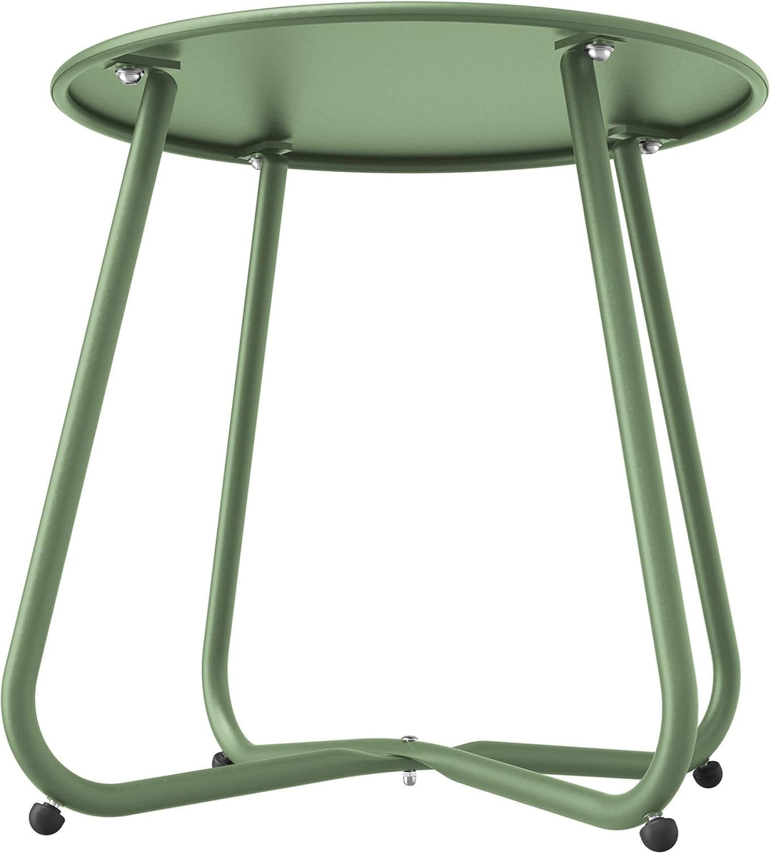 Grand patio Couchtische, Sofatisch, Leicht, Stabil, Einfacher Aufbau, Runder Kaffeetisch ideal für D