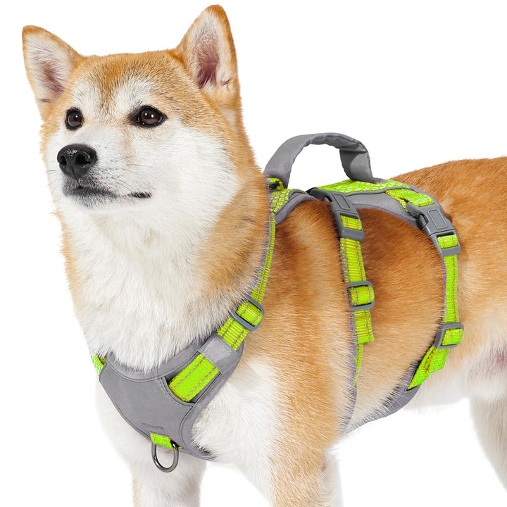 Huntboo Sicherheitsgeschirr Hund Ausbruchsicher, Panikgeschirr für Hunde, Reflektierendes Geschirr H