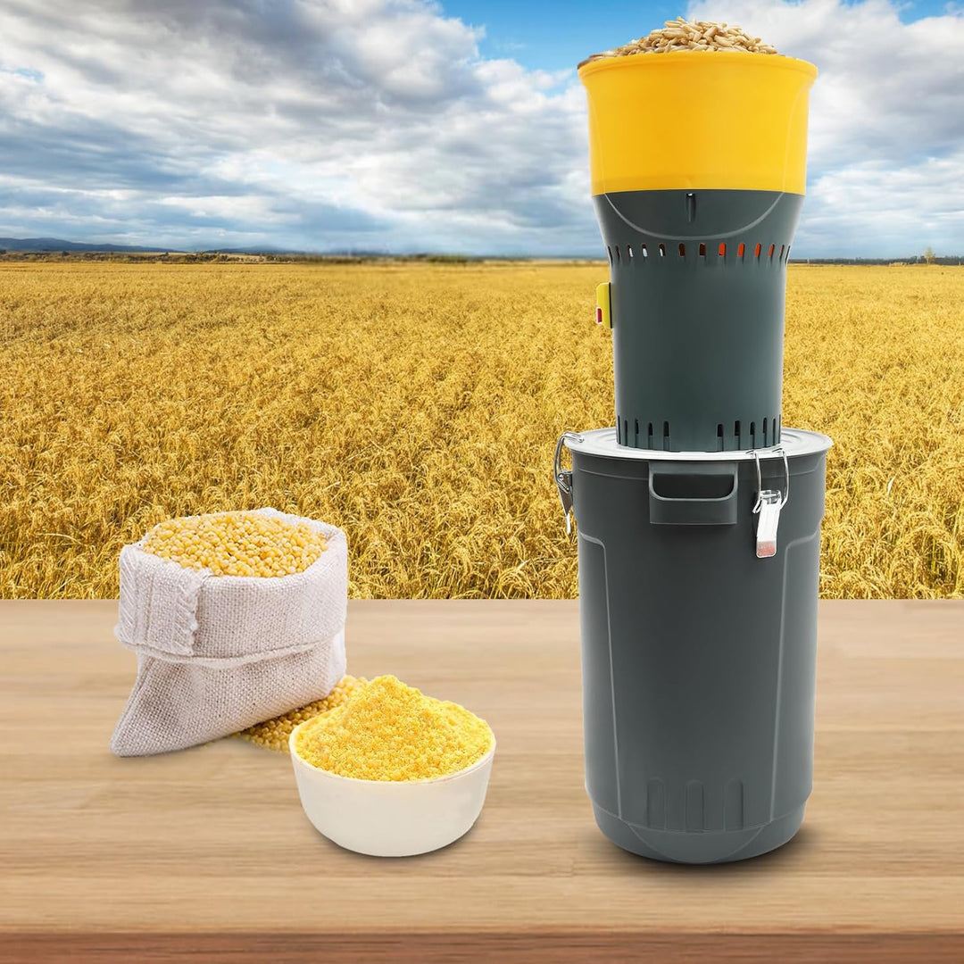 Getreidemühle Elektrisch Nussmühle Elektrische Mühle Schrotmühle Flockenquetsche 1000W 25L Kapazität