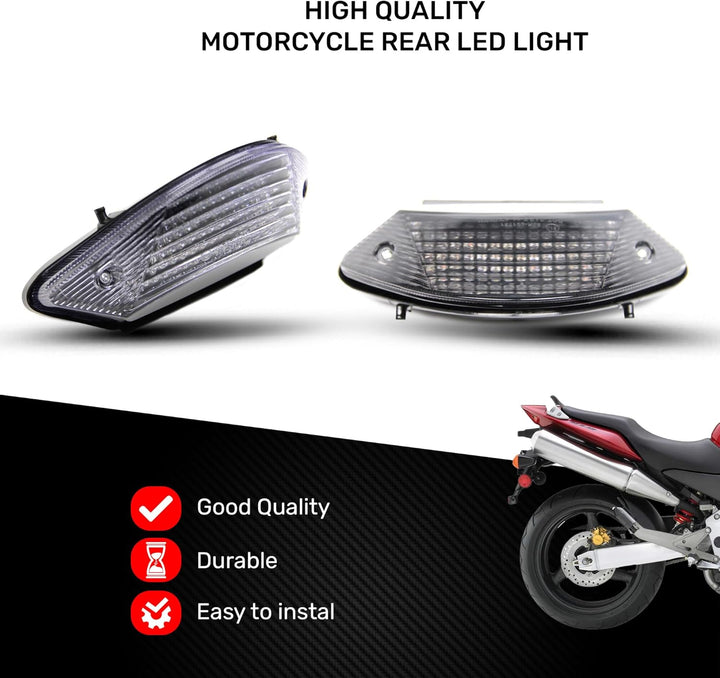 avdb-moto LED-Bremslicht mit integriertem Blinker kompatibel mit HORNET 600, CB600 F 2003-2006, Horn