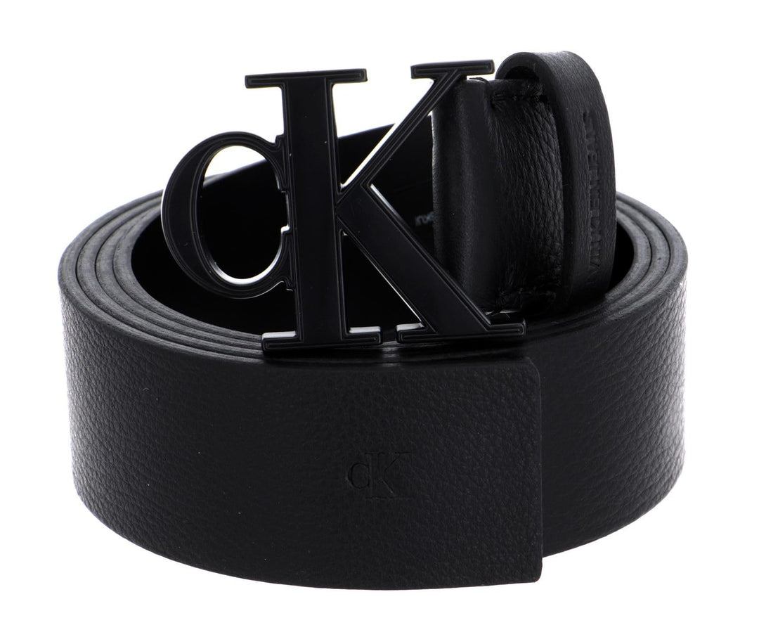 Calvin Klein Mono Plaque Belt W90 Black