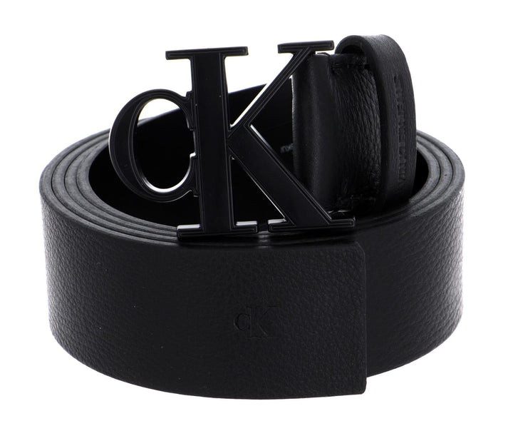 Calvin Klein Mono Plaque Belt W90 Black
