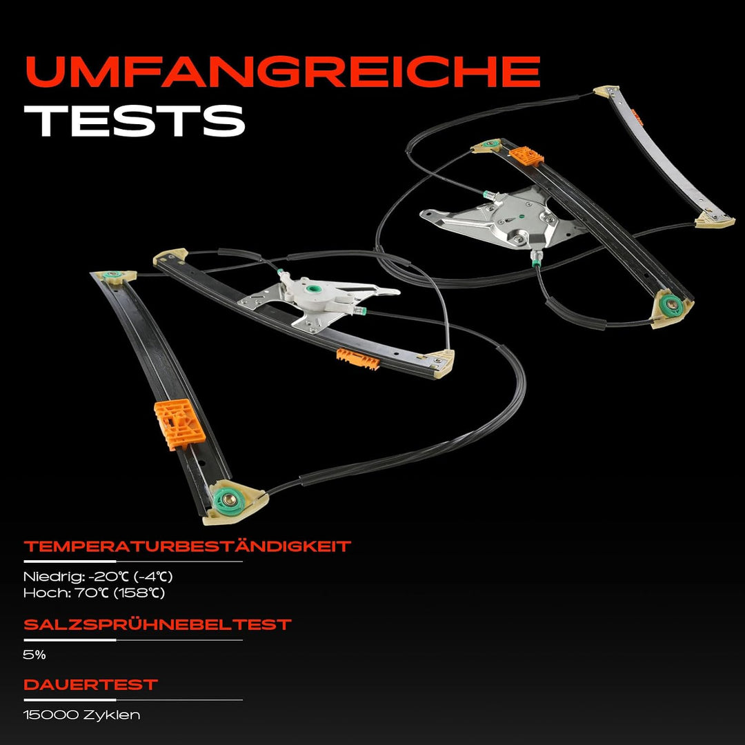 Frankberg 2x Elektrisch Fensterheber Ohne Motor Vorne Links Rechts für A3 8L1 Schrägheck 1996-2003 8