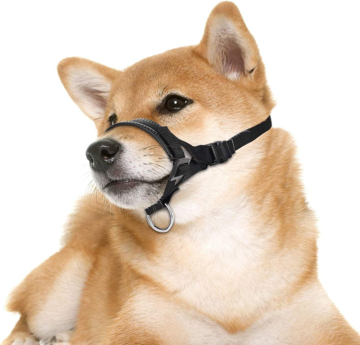 Nylon-Maulkorb für kleine, mittelgrosse und grosse Hunde, verhindert Beissen, Bellen und Kauen, vers