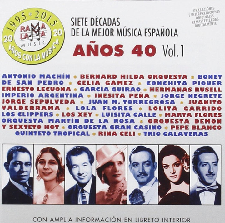 7 Decadas De La Mejor Musica Espanola Anos 40 Vol 1 / Various, Audio-CD