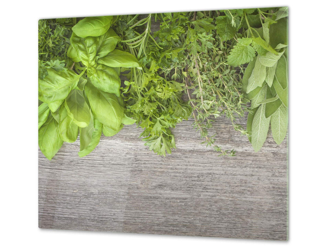 Küchenbrett aus Hartglas und Induktionskochplattenabdeckung – Schneideplatten SINGLE mit 60 x 52 cm