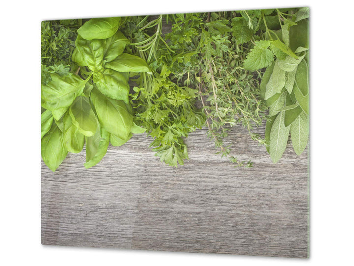 Küchenbrett aus Hartglas und Induktionskochplattenabdeckung – Schneideplatten SINGLE mit 60 x 52 cm