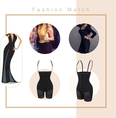 FeelinGirl Miederhose Damen Bauchweg mit Reissverschluss Bauchkontrollhose mit Hoher Taille Shapewea