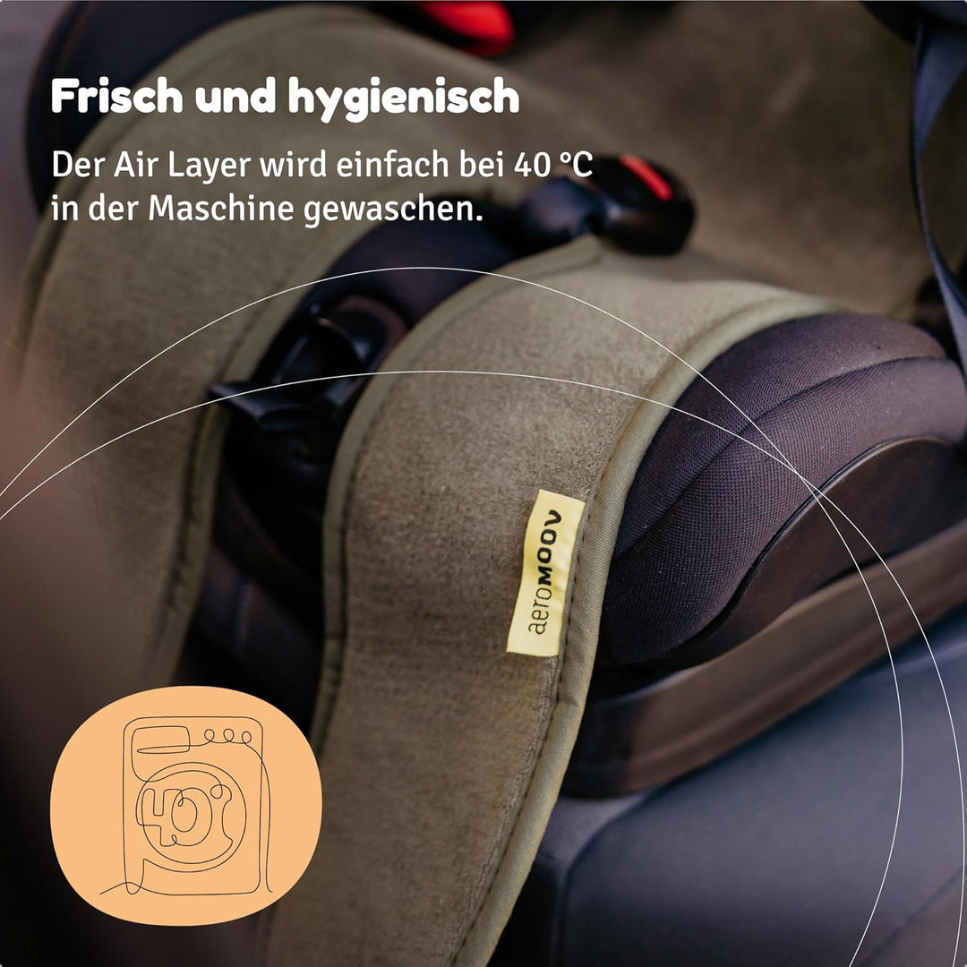 Aeromoov - Baby Sitzauflage Air Layer - Einlage Für Autositz oder Kinderwagen - Gruppe 2/3 mit Beine