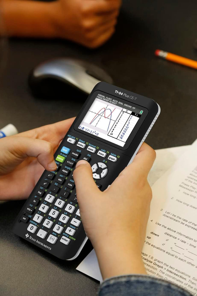 Texas Instruments TI-84 Plus CE-T Python Edition Grafischer Taschenrechner (Farbdisplay) Schwarz Sin