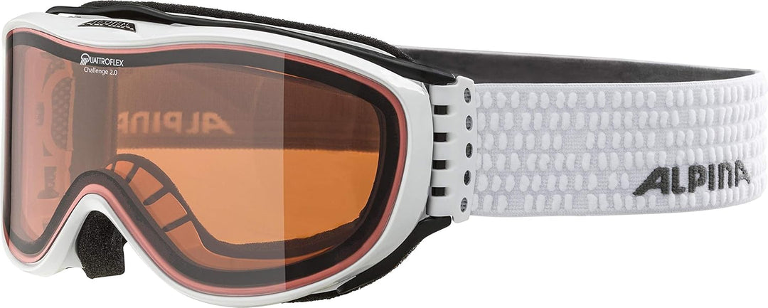 ALPINA Unisex Skibrille Skibrille (1er Pack) Einheitsgrösse Weiss, Einheitsgrösse Weiss