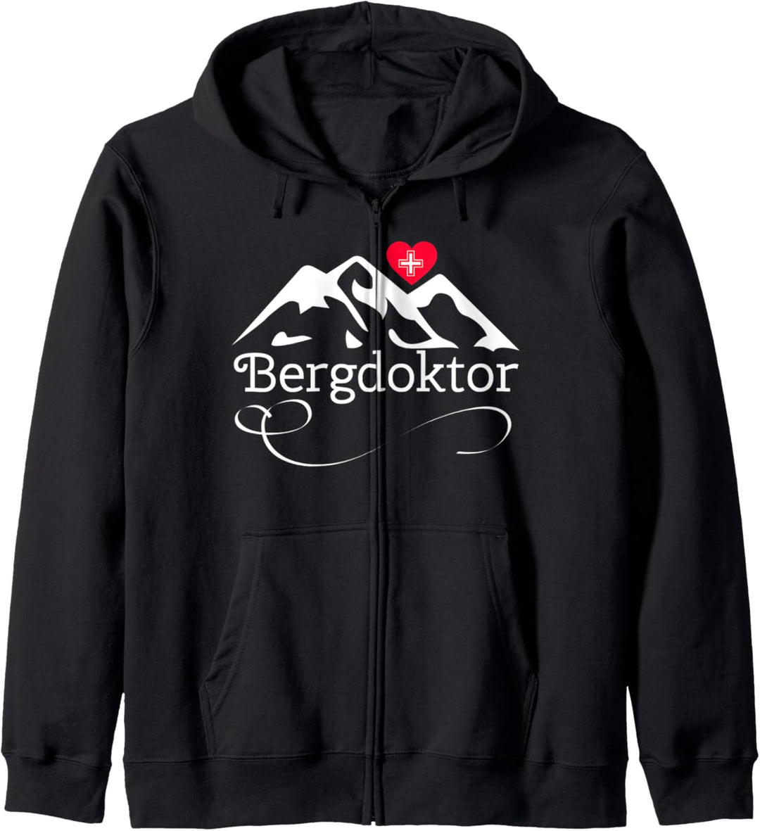 Lustiges Bergdoktor Design als Geschenk Kapuzenjacke