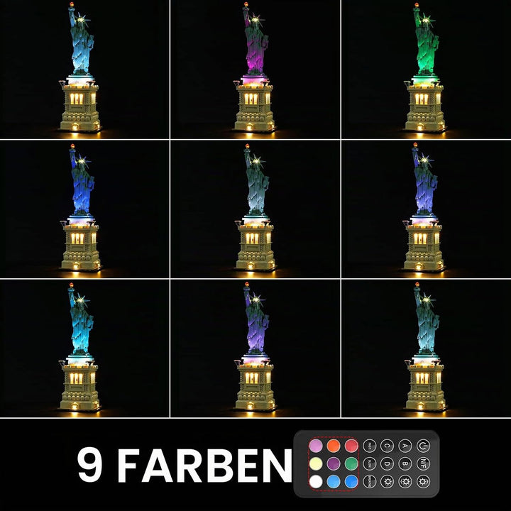 GEAMENT LED Licht-Set (Fernbedienung) Kompatibel mit Lego Freiheitsstatue - Beleuchtungsset für Arch