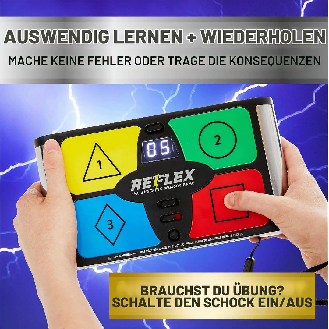 Paladone Blitzreaktionsreflex-Schock-Gedächtnisspiel - Elektronisches Gedächtnisspiel mit einem Scho