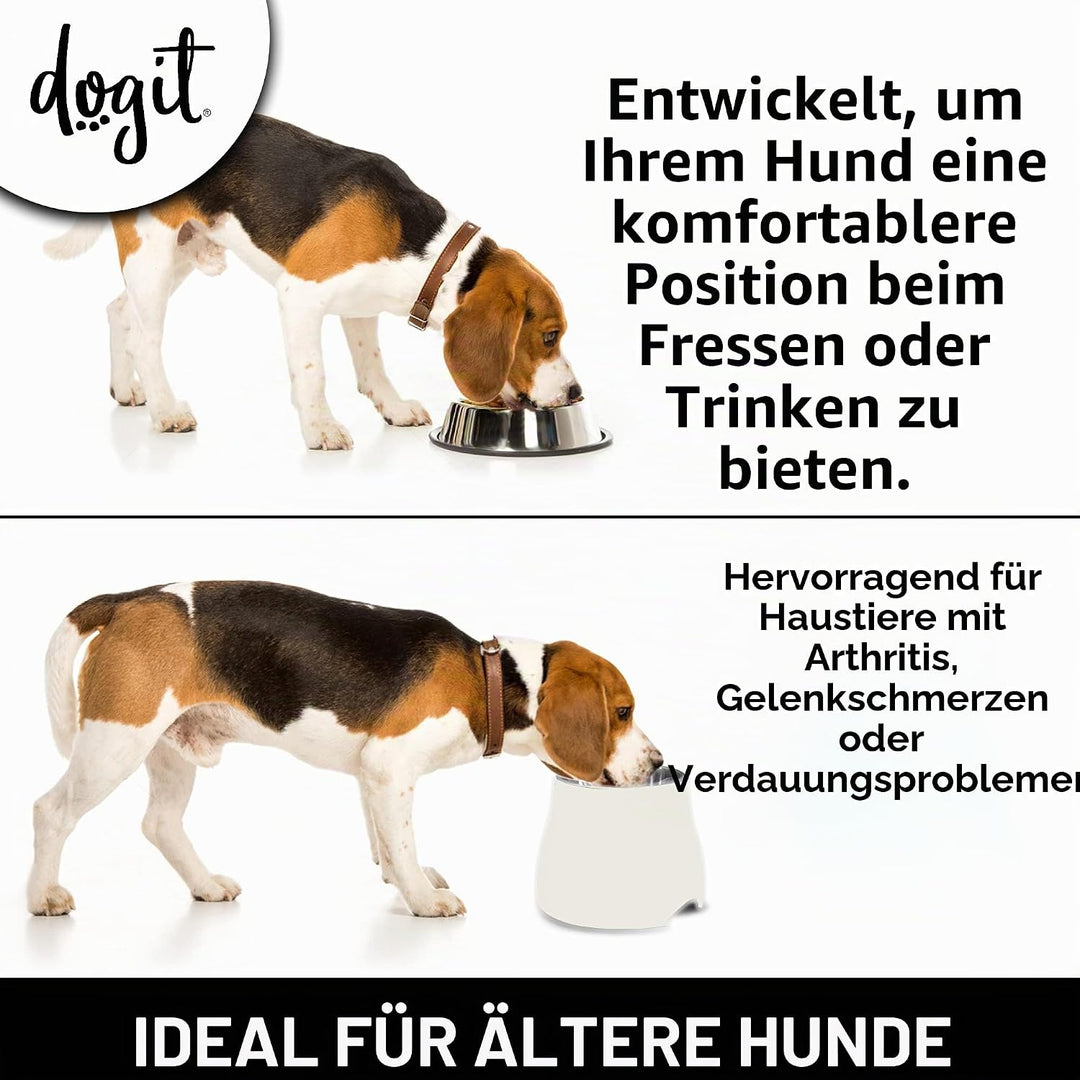 Hagen dogit Erhöhter Napf, 2-in-1 weiss, wei&amp;