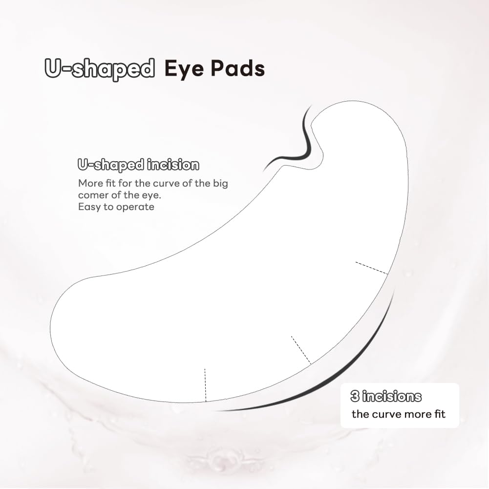 Lunamoon 100 Paar Augenpads Wimpernverlängerung Wimpernpads Wimpernverlängerung Pads Eyelash Extensi