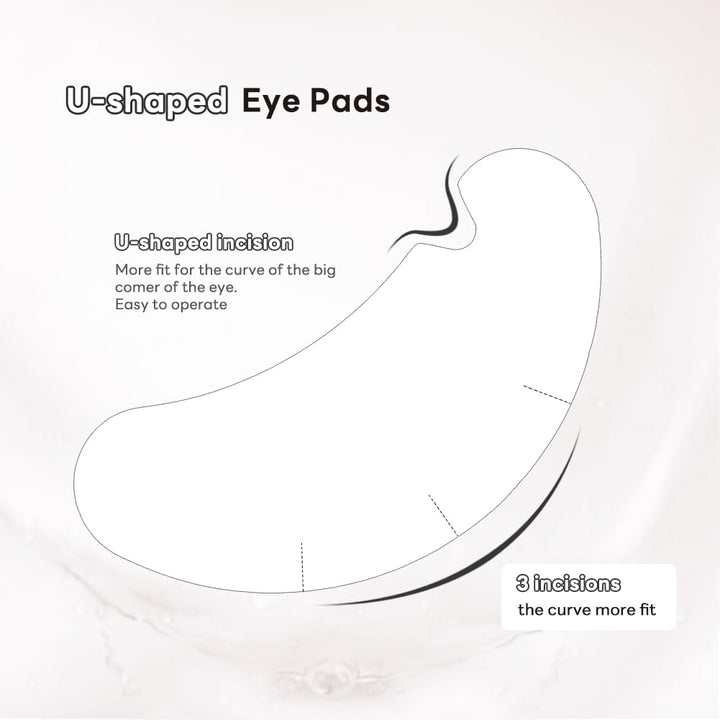 Lunamoon 100 Paar Augenpads Wimpernverlängerung Wimpernpads Wimpernverlängerung Pads Eyelash Extensi