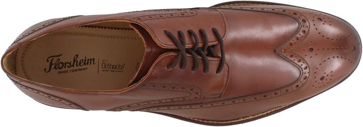 Florsheim Herren Salerno Wing Ox Oxford 41 EU Weit Cognac, 41 EU Weit Cognac