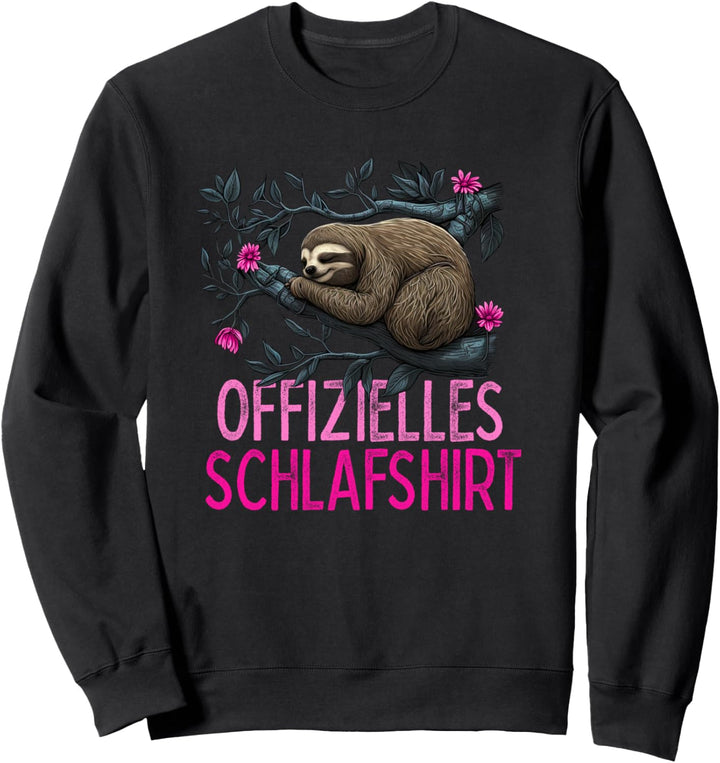 Offizelles Schlafshirt - Faultier Sweatshirt