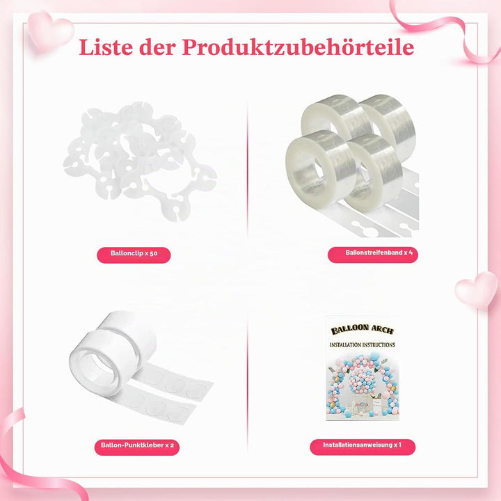 Wokceer Runder Hintergrundständer, 2,4 m, weisser Kreis, Ballonbogen-Rahmen für Hochzeit, Zeremonie,