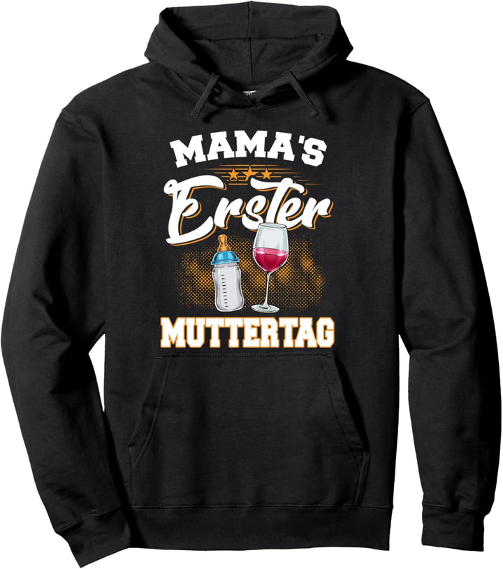 Mama's Erster Muttertag Mama Baby Flasche Mutter Pullover Hoodie