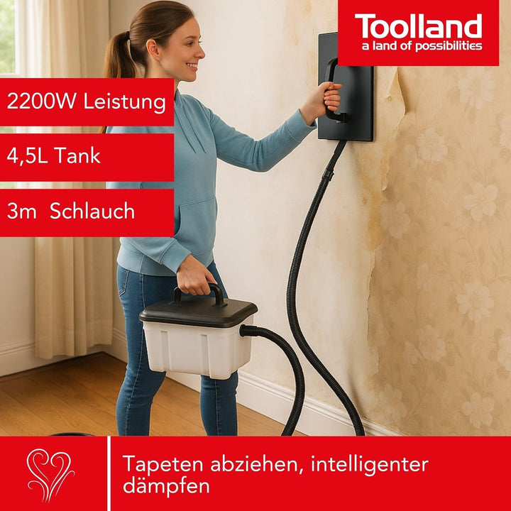 TOOLLAND - TM76073 Dampf-Tapetenablöser 175039