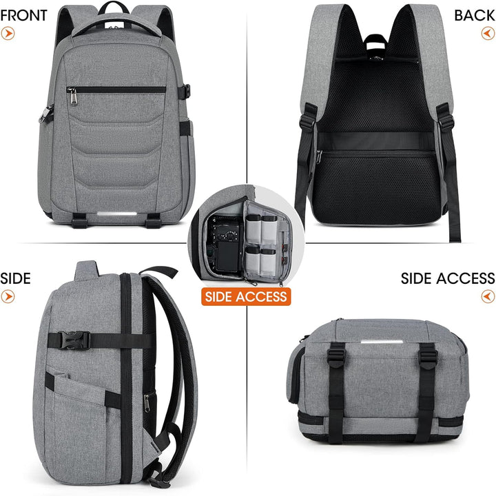RAINSMORE Kamerarucksack Gross – Kameratasche Spiegelreflex für Fotografen, kamerarucksack mit 14 Zo