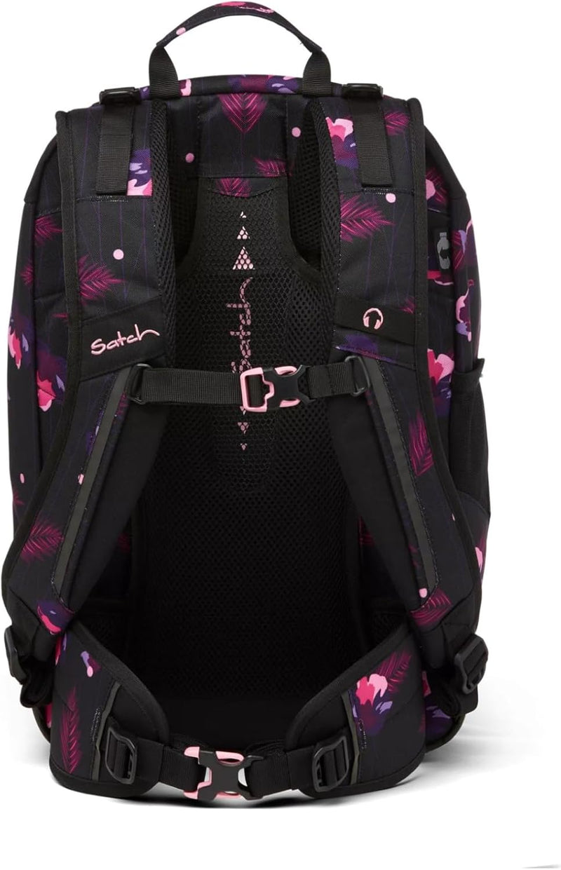 satch air Schulrucksack ab 5. Klasse gepolstert 26L Stauraum standfest Laptopfach Mystic Nights - Li