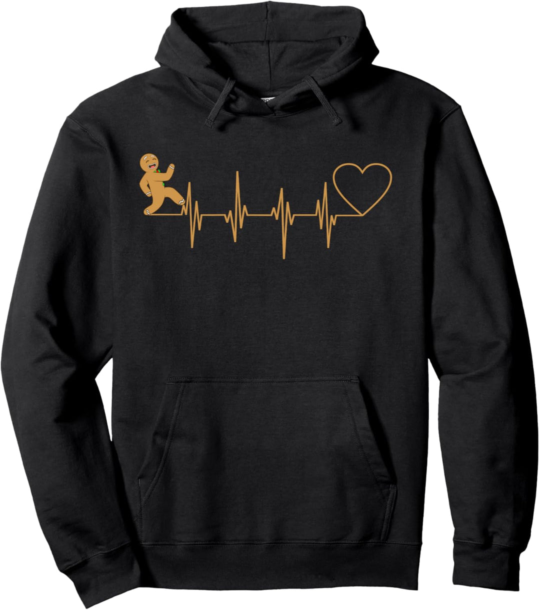 Retro Lebkuchenmann Pullover Hoodie