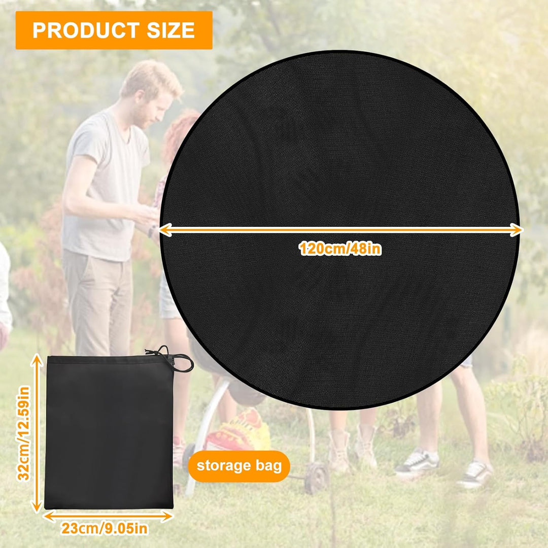 Runde Feuerfeste Unterlage, 120cm Unterlage FüR Feuerschale 3 Schicht Brandschutzmatte Rund Hitzesch