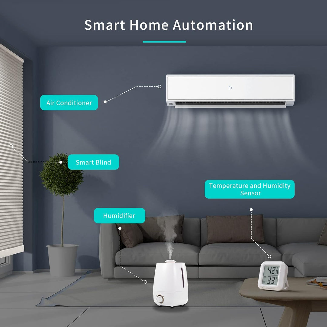 THIRDREALITY Zigbee Temperatur- und Feuchtigkeitssensor mit Digitalem LCD-Display, ZigBee Hub Erford