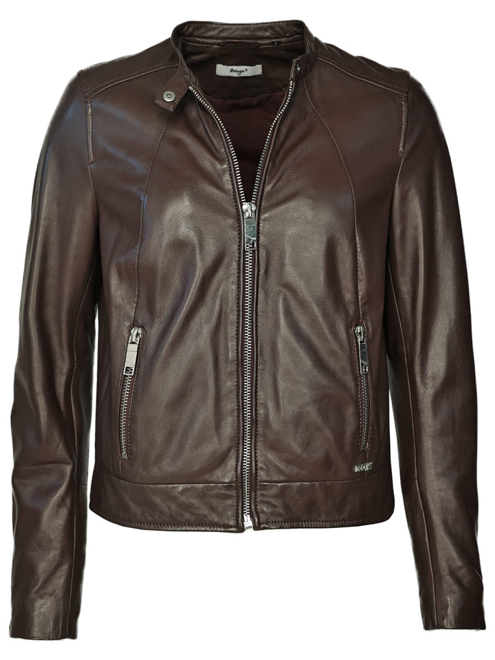 MAZE Damen Lederjacke Grenada XS dark brown, XS dark brown