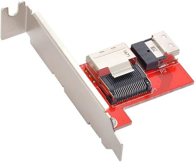 ChenYang CY Slimline SAS SFF-8654 PCI-Express 4.0 auf Mini SAS SFF-8087 PCBA-Buchsenadapter mit Halt