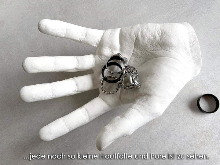 Bambelina Handabdruck Set für Paare oder Geschwister, Deutsches Produkt, 3D Gipsabdruckset mit hochw