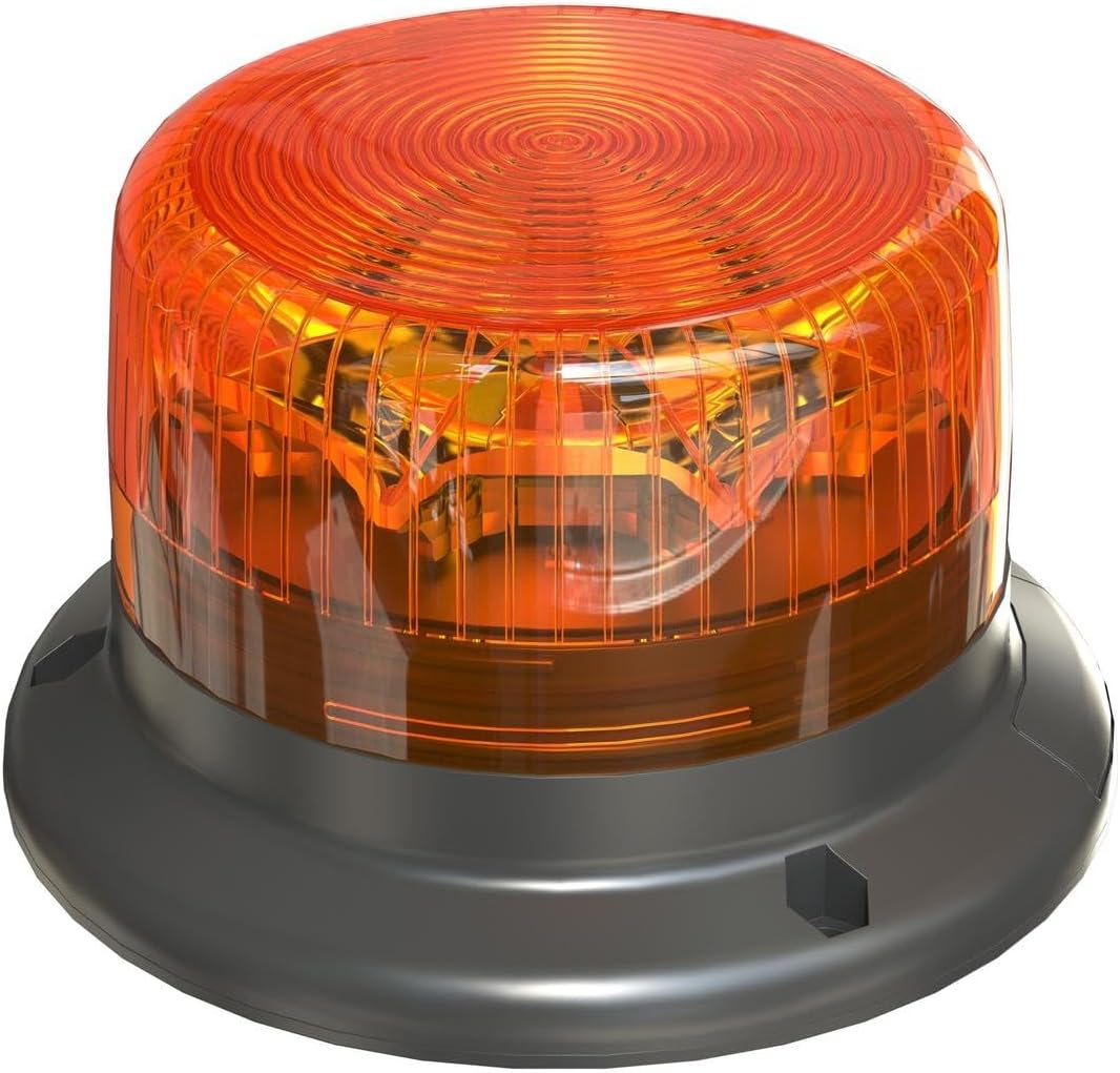 OSRAM LIGHTsignal LED BEACON LIGHT, LED-Rundumleuchte 360°, gelbe Blinkleuchte, strassenzugelassene
