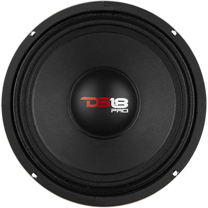 DS18 Car Midrange Speaker 10" Inch 600w Watt 8Ohm Bass Loudspeaker PRO-X10M Klassisch 8 Ohm 25,4 cm,