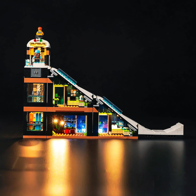 Led Licht Set für Lego Ski and Climbing Center 60366 (Kein Lego), Dekorationsbeleuchtungsset für Leg