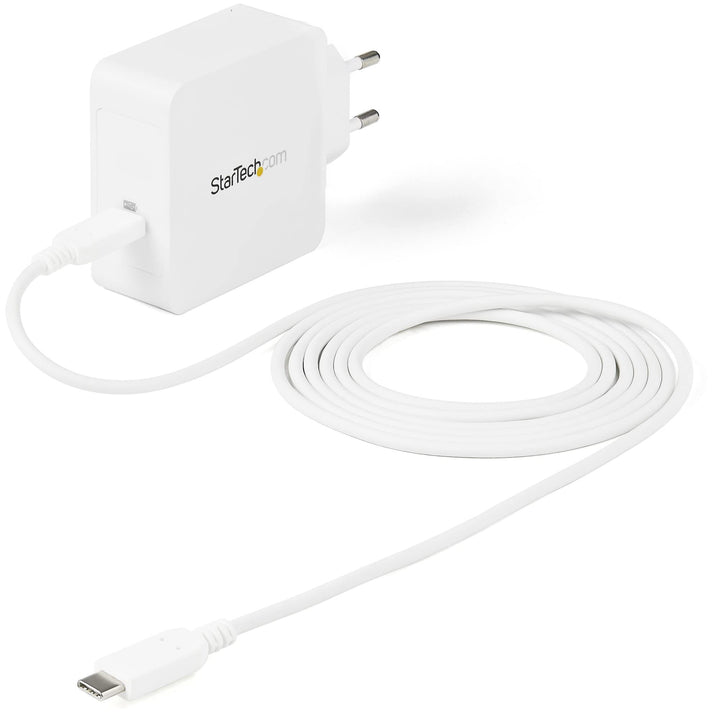 StarTech 60W USB-C Wandladegerät, Laptop PD, 2m Kabel, Typ-C Adapter | Für Dell XPS, Lenovo X1 Carbo