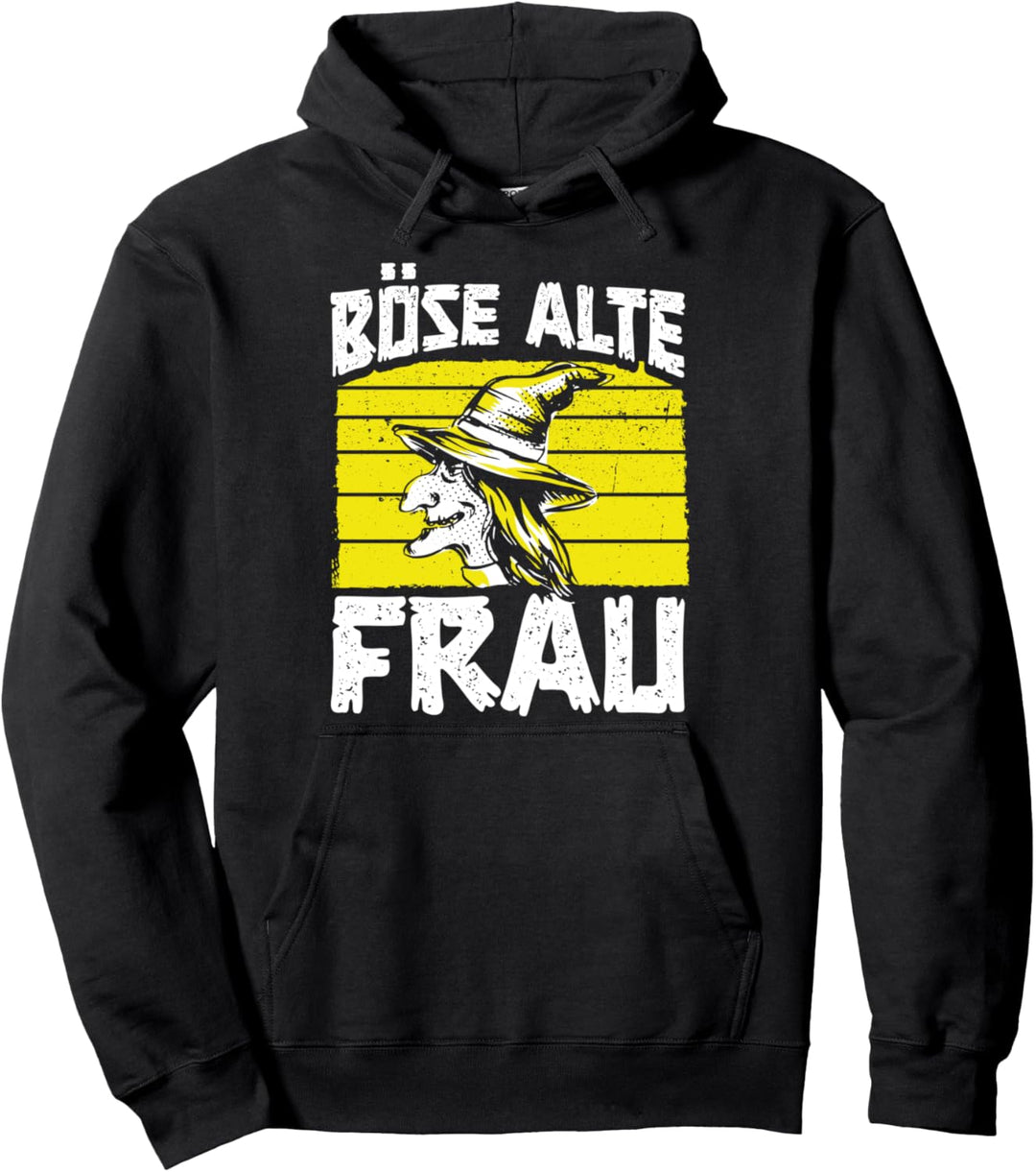 Böse alte Frau Design I Sarkasmus, Satire Motiv Pullover Hoodie