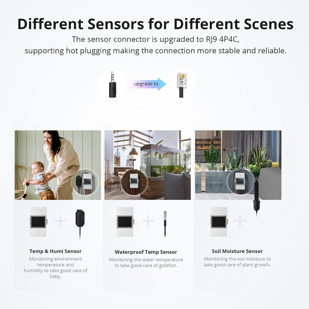 SONOFF THR320 Origin 20A Smart Schalter mit Temperatur und Luftfeuchtigkeit Überwachung Kompatibel m