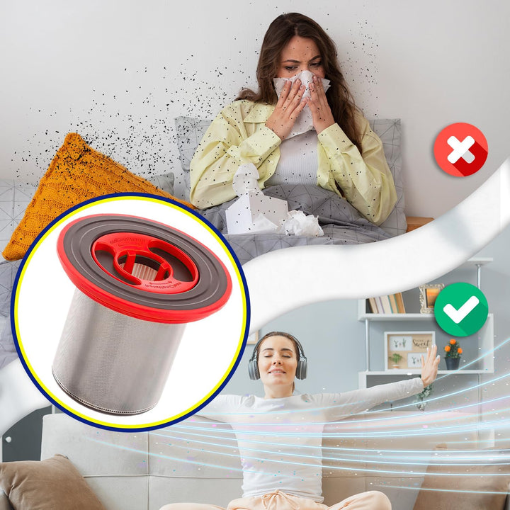HEPA Filter für Akku Staubsauger mit dem Originalcode 12040193 für Bosch Unlimited 7 - MADE IN GERMA