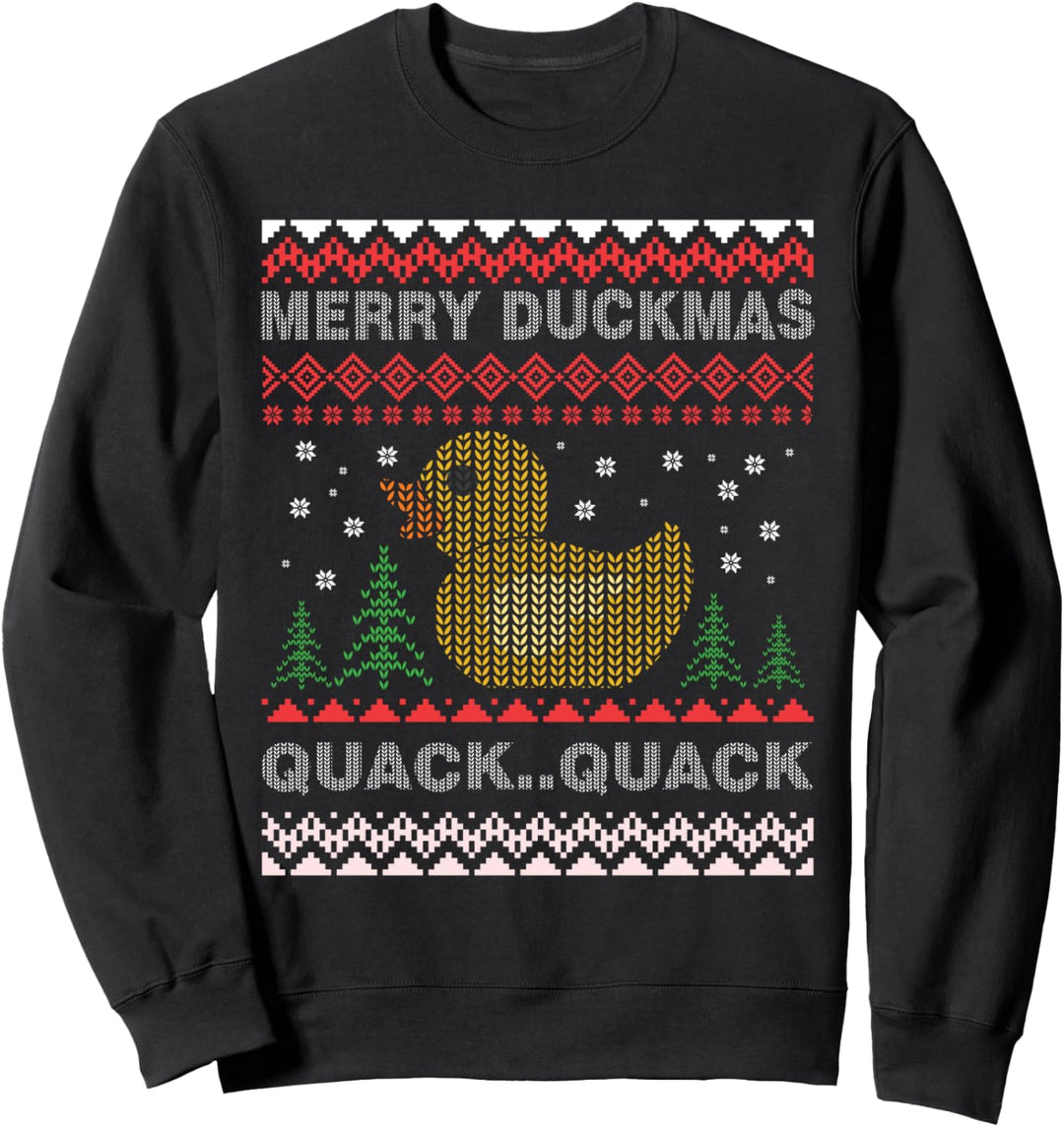 Merry Duckmas. Hässliche Weihnachten. Gummiente Weihnachten Sweatshirt