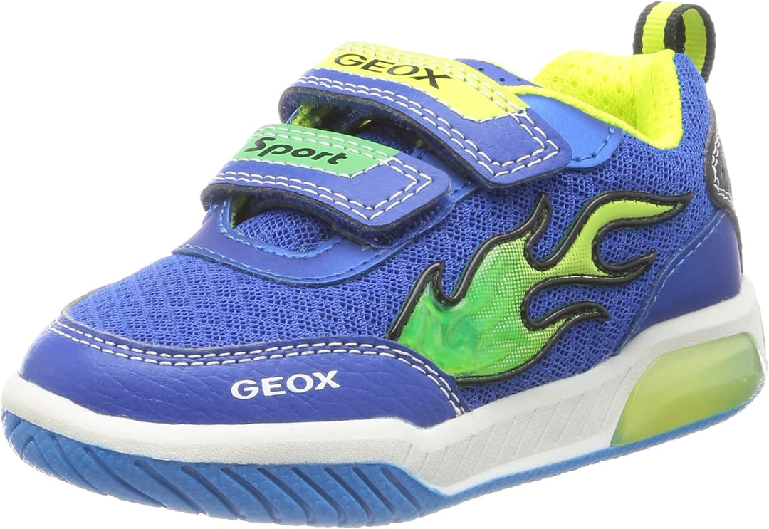 Geox Jungen J Inek Boy Sneaker 34 EU Royal Lime, 34 EU Royal Lime