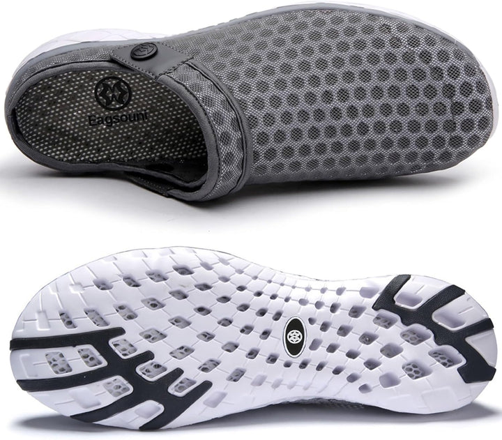 Unisex Clogs Hausschuhe Atmungsaktiv Mesh Pantoletten Sommer Beach Freizeit Schuhe rutschfest Weiche