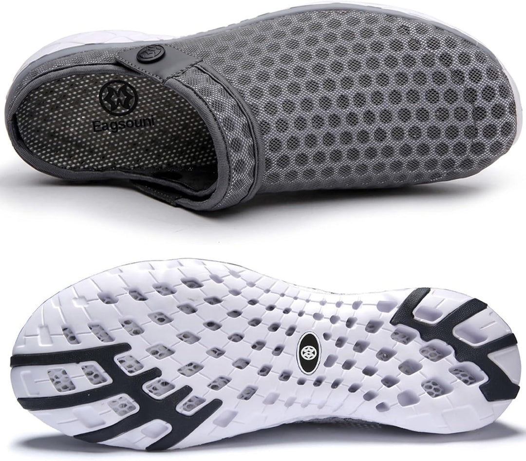 Unisex Clogs Hausschuhe Atmungsaktiv Mesh Pantoletten Sommer Beach Freizeit Schuhe rutschfest Weiche