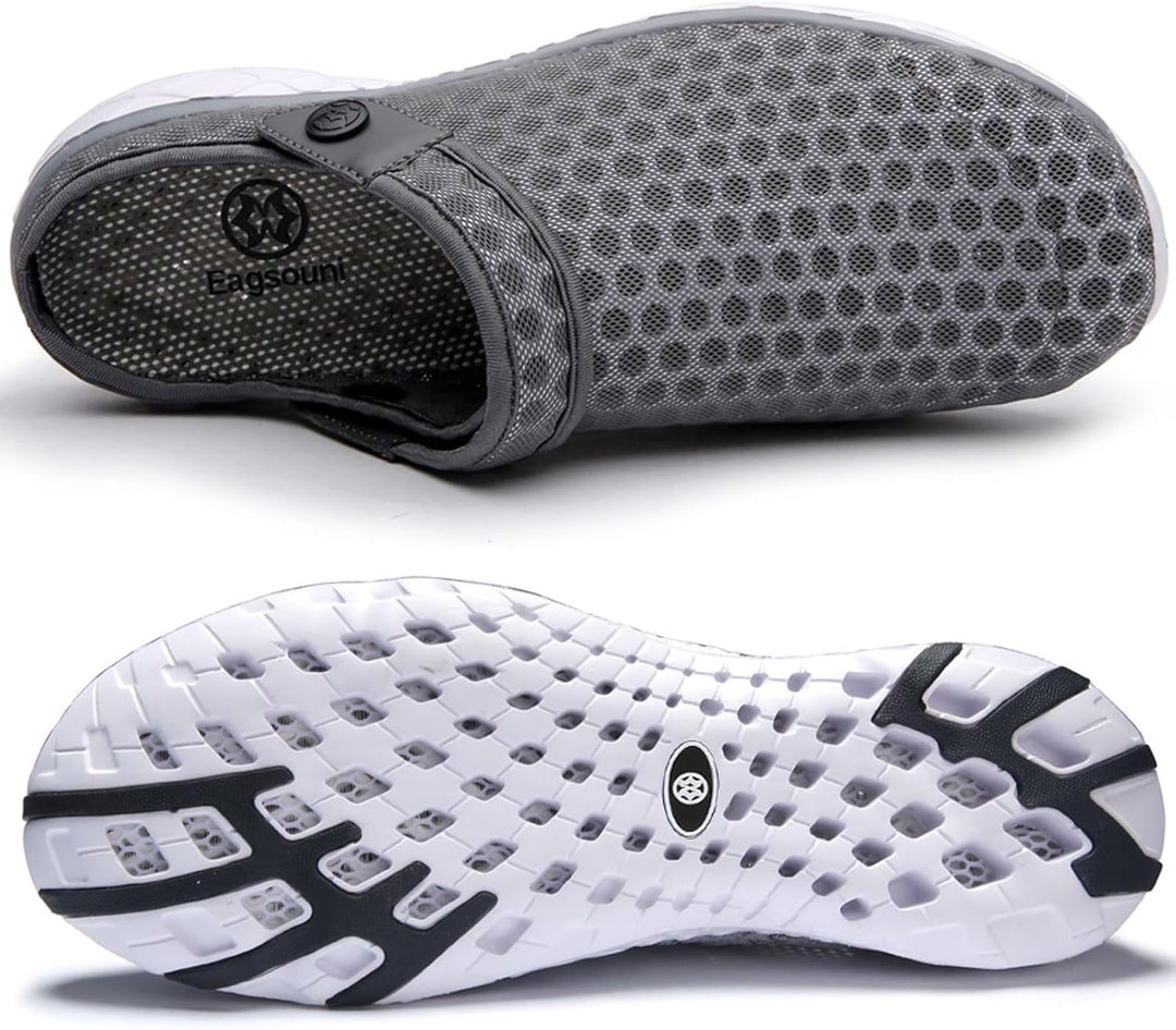 Unisex Clogs Hausschuhe Atmungsaktiv Mesh Pantoletten Sommer Beach Freizeit Schuhe rutschfest Weiche