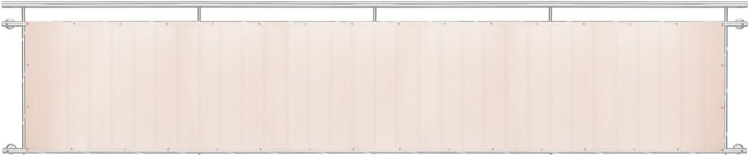 Ventanara® Balkonverkleidung Sichtschutz PVC Balkonumspannung Zaun Verkleidung Blende Windschutz Fol